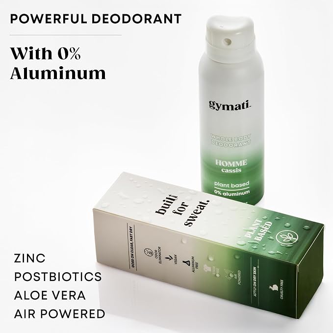 Gymati Fitness Body Deodorant Spray Aluminum Free - Image 2
