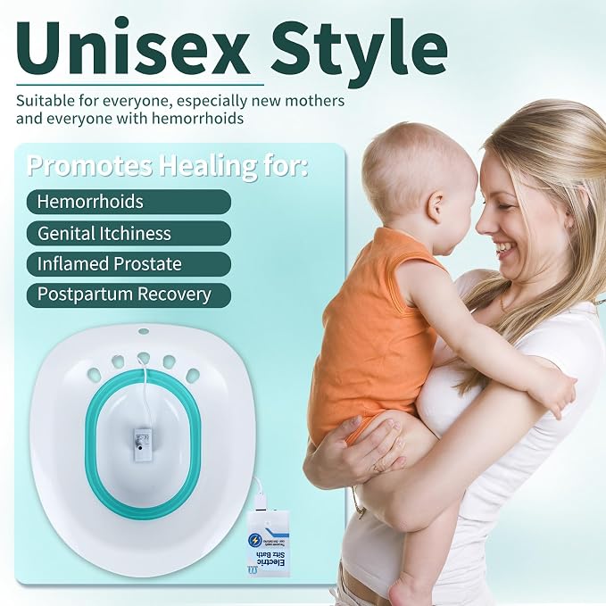 Electric Sitz Bath for Toilet Seat- Suitable for Pregnant Women and Perineal - Image 2