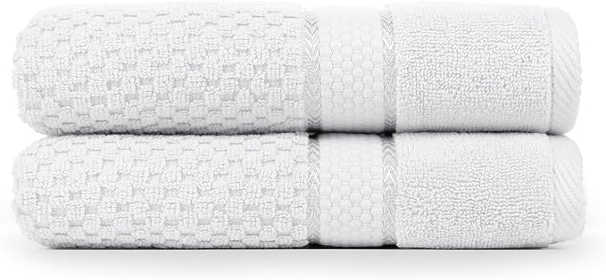 Ample Decor 100% Cotton Christmas White Hand Towel - Image 6