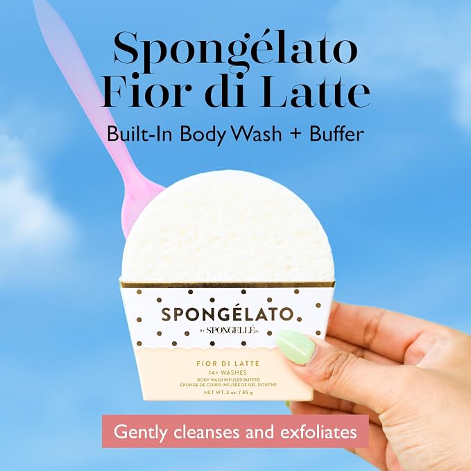Spongelato Loofah Exfoliating Body Scrubber by Spongelle | Infused - Image 2