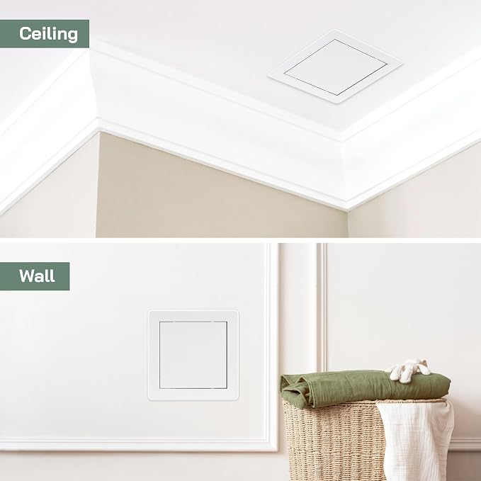 Vent Systems White ABS Plastic Access Panel 6 x 6 Inch - Image 5