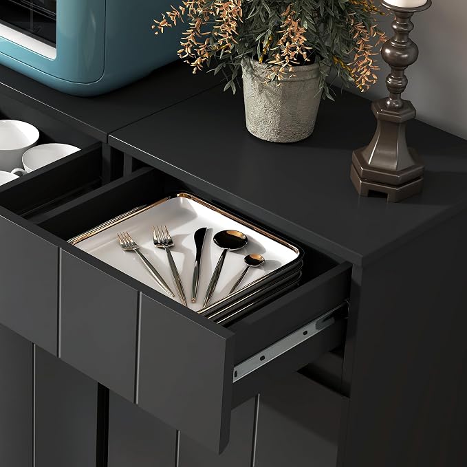 Small Bathroom Cabinet with Adjustable Shelves, Anti-Tip Design, 14.96" L x - Image 3