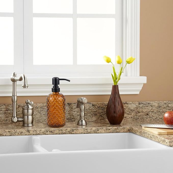 16 oz Glass Soap Dispenser - Image 4