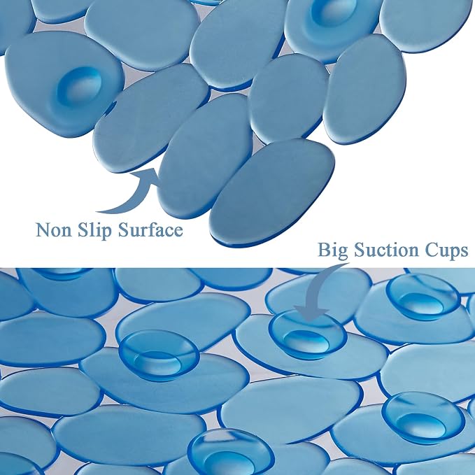 Bath Shower Mat Non Slip: Extra Large Pebble Bathtub mat - Image 4