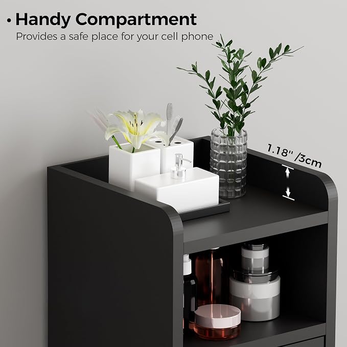 BEWISHOME Small Bathroom Cabinet, Bathroom Storage Cabinet - Image 8