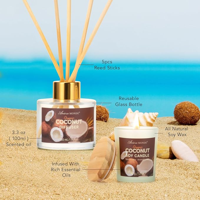 Spa Gift Basket for Women, Coconut Luxury Gift Set - Image 3