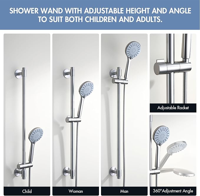 Adjustable Shower Slide Bar - Image 4
