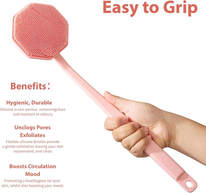 iTokGoK® Silver-Infused Silicone Back Scrubber - Image 4