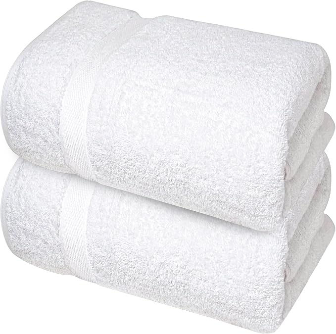 Infinitee Xclusives– Luxury Bath Sheets Towels – 2 Pack 600 GSM– 100% Ring Spun - Image 8