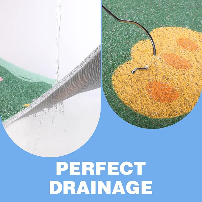 Square Shower Mat 23x23 Inch Non-Slip - Image 3