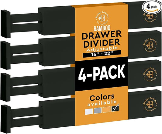 Bambüsi 4 Pack Drawer Dividers by Bamb%C3%BCsi
