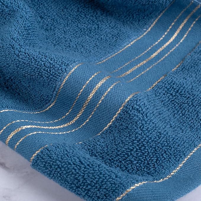 3 Pack Hand Towels for Bathroom, Cotton Soft Absorbent Decorative Hand Towel - Image 3