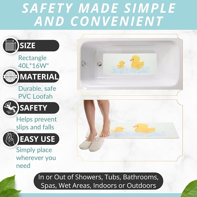 Non Slip Bathtub Mat Shower Mat - Image 3