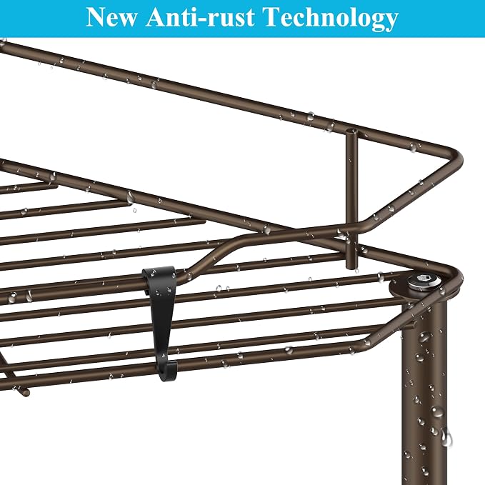 4 Tier Floor Standing Corner Shower Caddy Organizer Shelf - Image 3