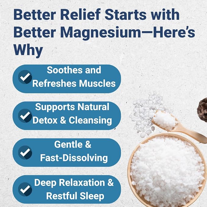 Epsomgel™ Natural Epsom Bath Salts - 750g | 100% Pure Magnesium Sulfate - Image 5