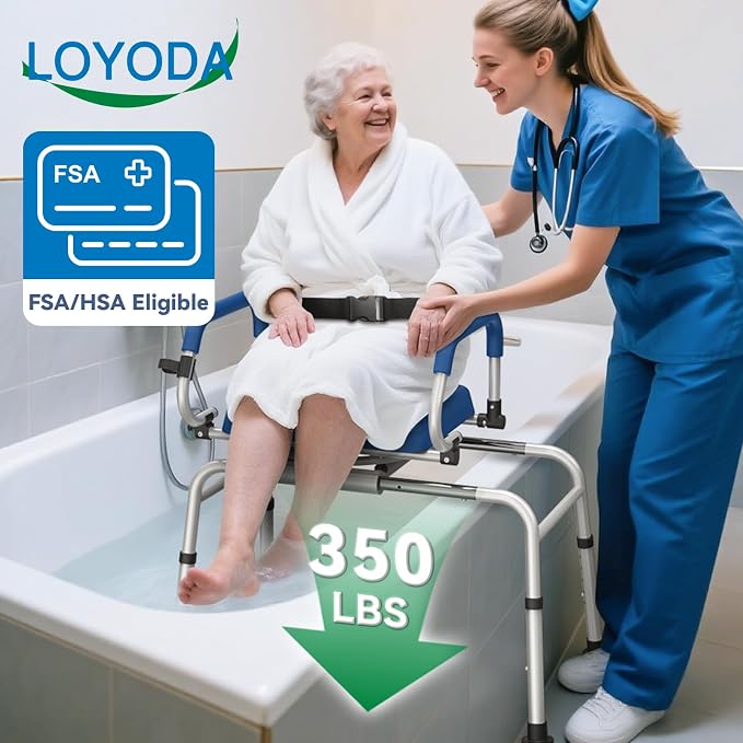 FSA/HSA Eligible Sliding Shower Chair Tub Transfer Bench - Image 2