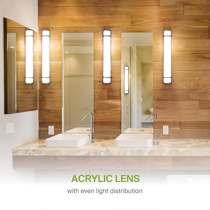 ASD LED 36" Vanity Flush Mount Light Fixture, Linear Bathroom Lighting Bar | - Image 6