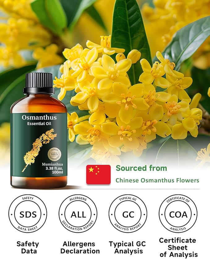 Pure Osmanthus Essential Oil, Mumianhua Natural Floral Oil - Image 6