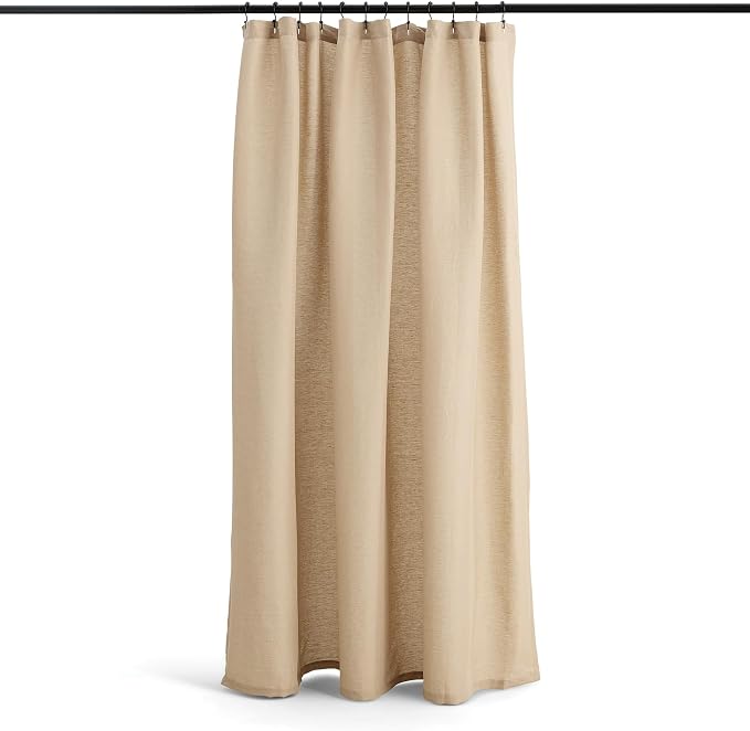 Preston Lane Stonebridge Linen Cotton Shower Curtain, Fabric Bathroom Curtain by PrestonLane