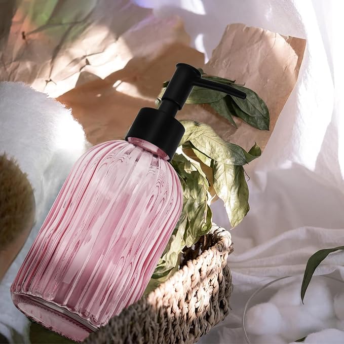 Glass Soap Dispenser with Plastic Pump, Hand Soap Dispenser - Image 3