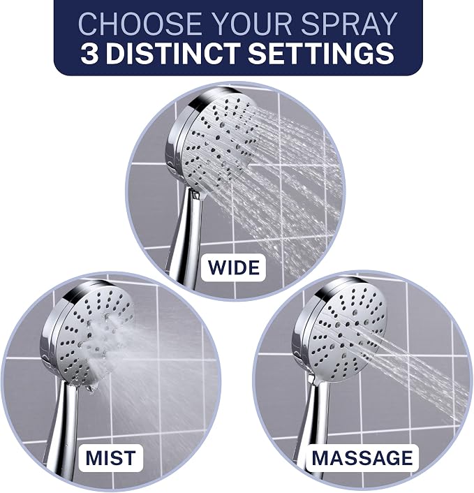 HammerHead Solid Metal Rain Shower System Set - Image 4