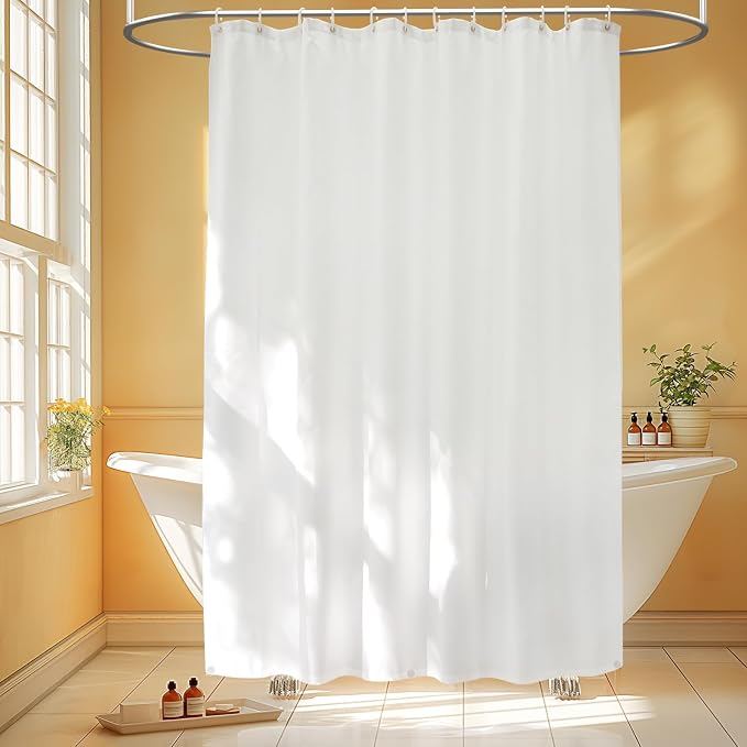 Waterproof Fabric Shower Curtain Liner by Seenus