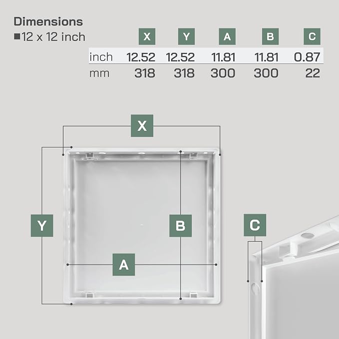 Vent Systems 12x12 Access Panel - Image 2