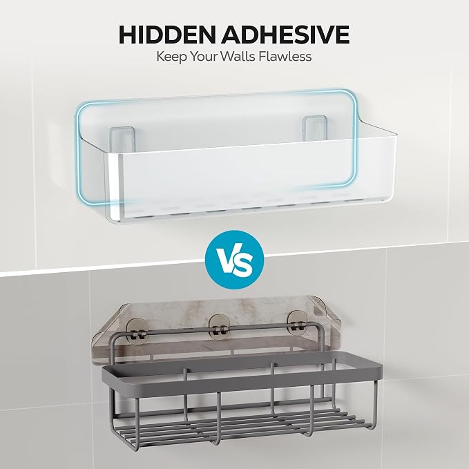 Nieifi Adhesive Wall Shelf, Shower Shelves 5 Pack - Image 7