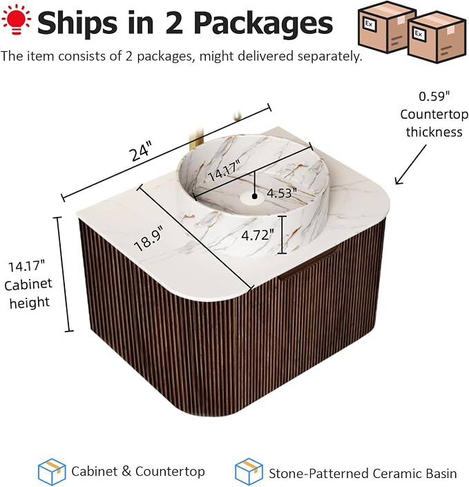 24" Floating Bathroom Vanity - Image 2