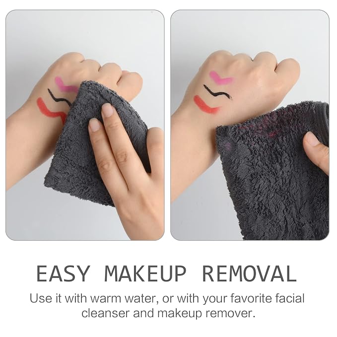 SINLAND Absorbent Coral Velvet Washcloth Ultra Soft Microfiber Face Towels 12 x - Image 4