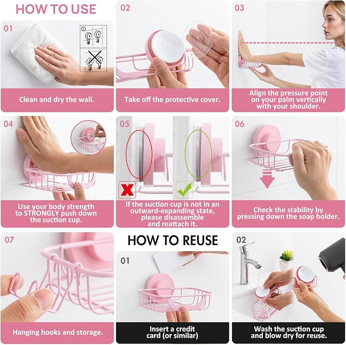 LEVERLOC Soap Holder Dish with Hooks - Image 5