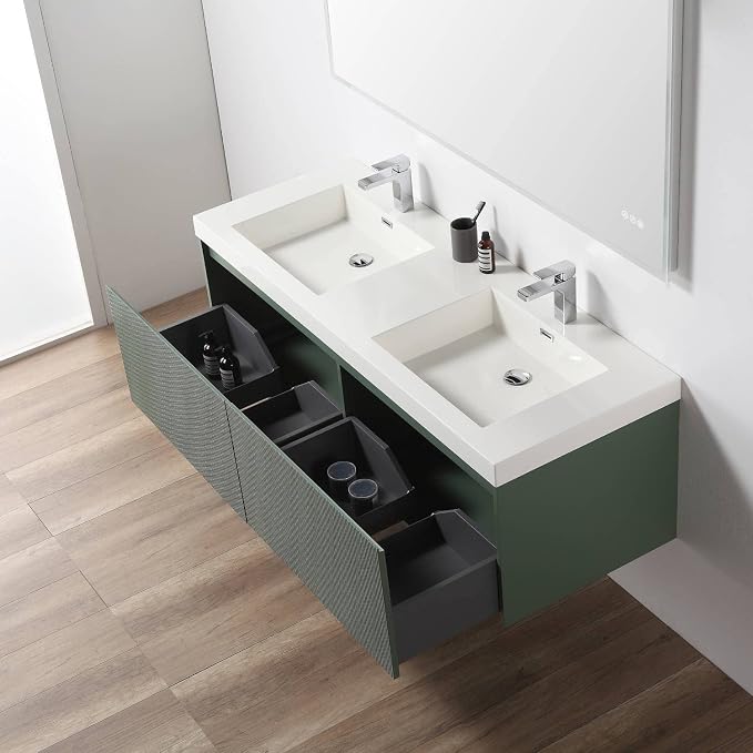 Blossom 60 Inch Double Sink Bathroom Vanity - Image 6
