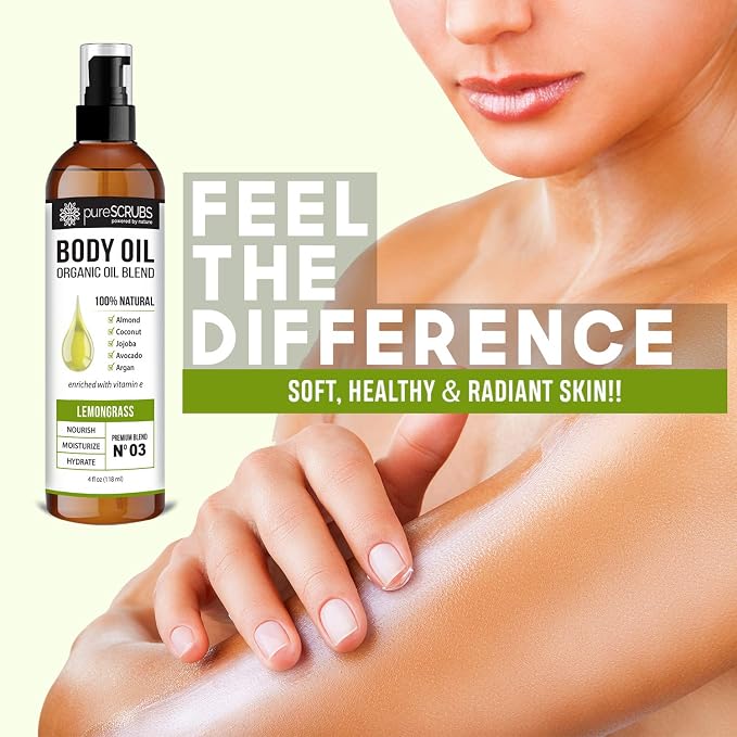 pureSCRUBS Ultra Moisturizing Lemongrass Body Oil Spray - Image 6