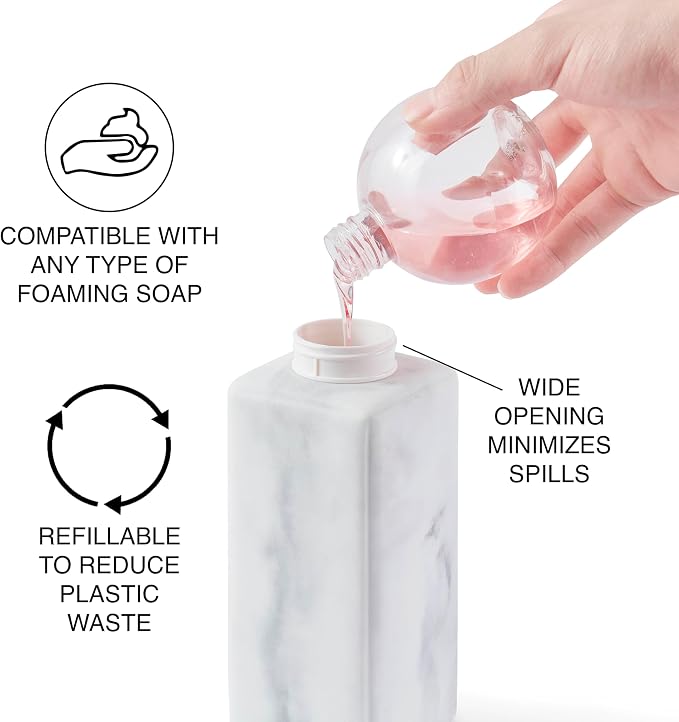 DKNY Hands Free Automatic Liquid Soap Dispenser, Refillable, Rechargeable - Image 4