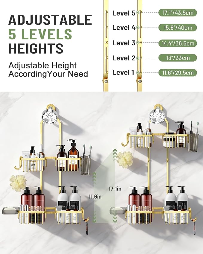 Adjustable Shower Caddy Hanging - Image 4
