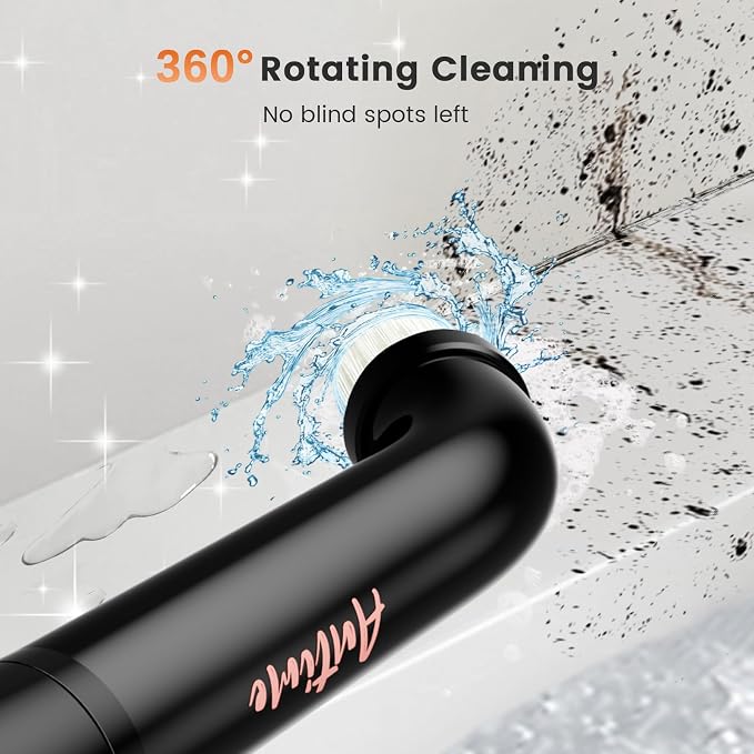 Rechargeable Electric Grout Brush, Upgraded Cordless Power Scrubber Kit - Image 3