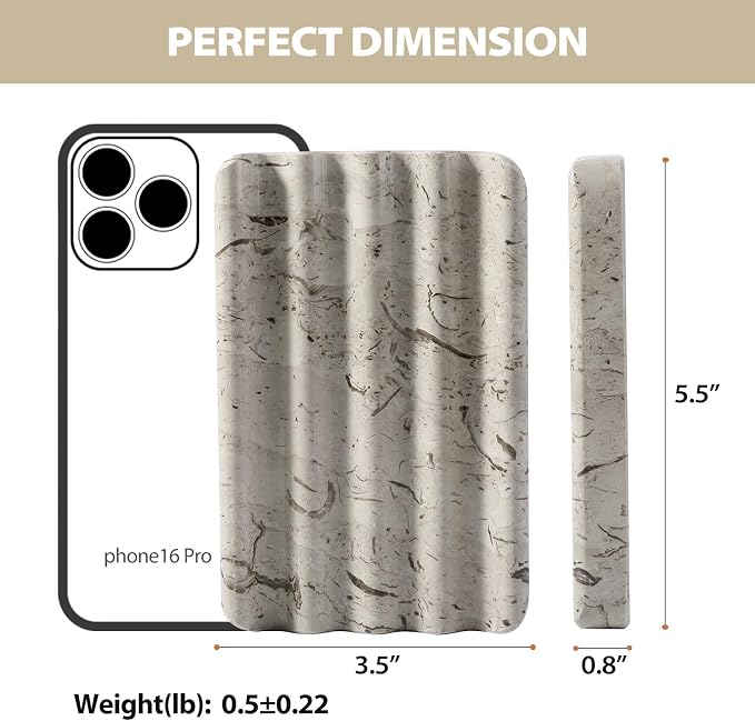 Koville Natural Grey Marble Soap Dish - Image 2