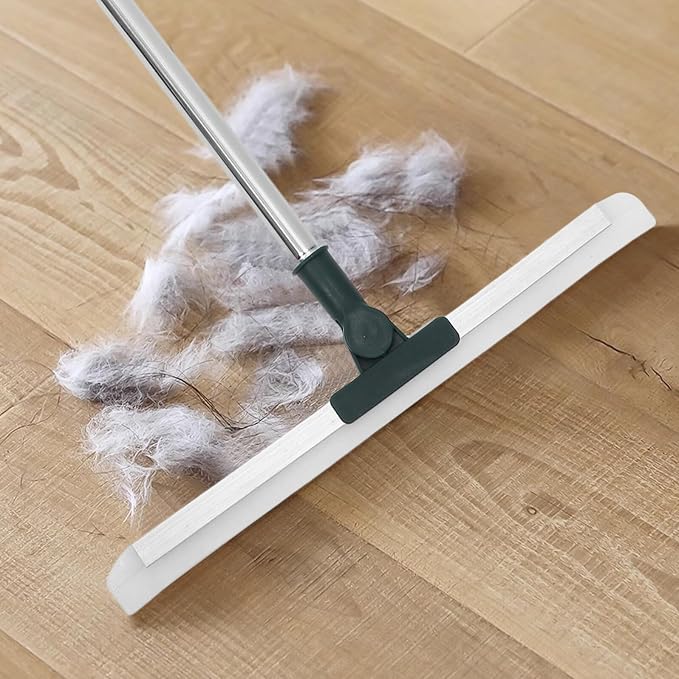 Silicone Squeegee with Rotating Head and Extendable Long Handle - Image 5