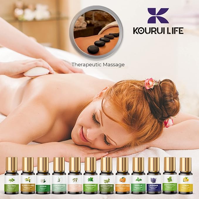 Essential Oils Set, 100% Organic Essential Oil, Ylang Ylang, Tea Tree, - Image 7