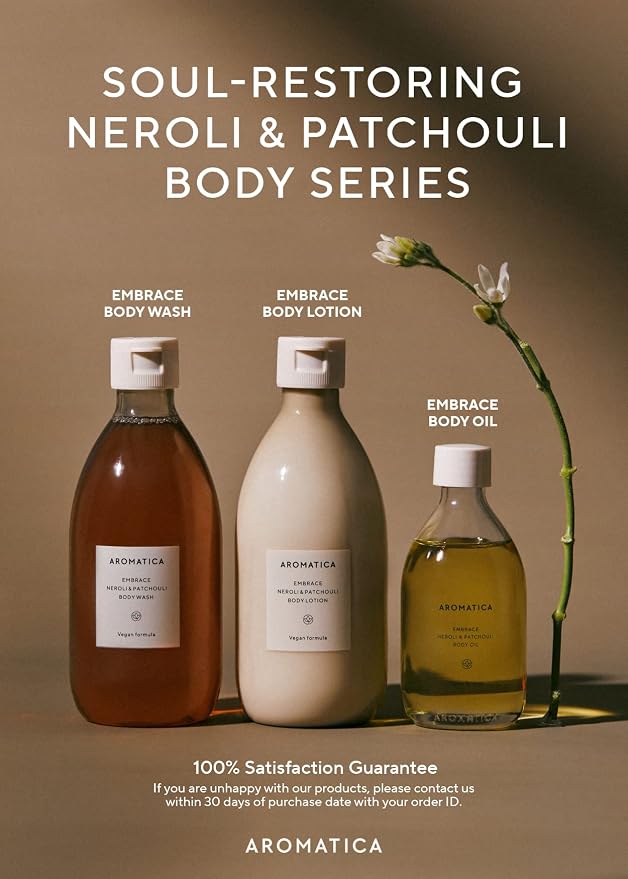 AROMATICA Embrace Body Lotion Neroli & Patchouli 10.14oz / 300ml, Vegan | - Image 6