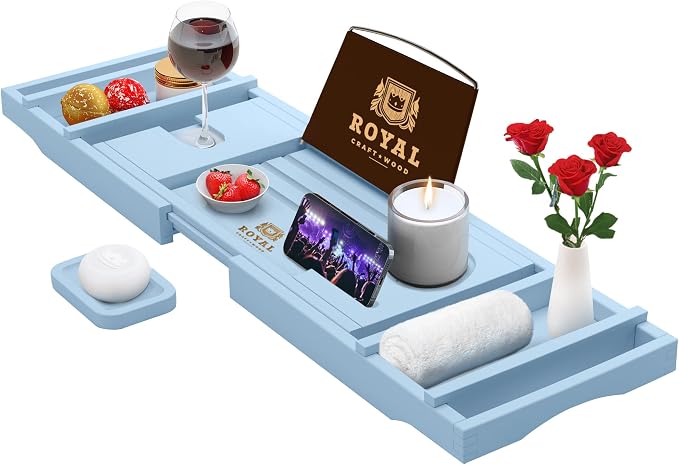 ROYAL CRAFT WOOD Non-Foldable Bathtub Tray by RoyalCraftWood