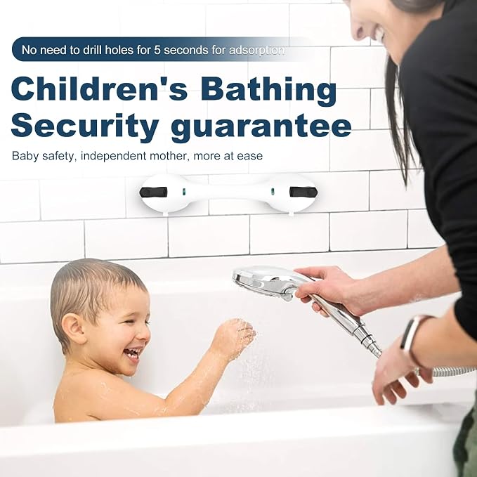 Shower Grab Bar 2 PCS Suction Grab Bars - Image 7