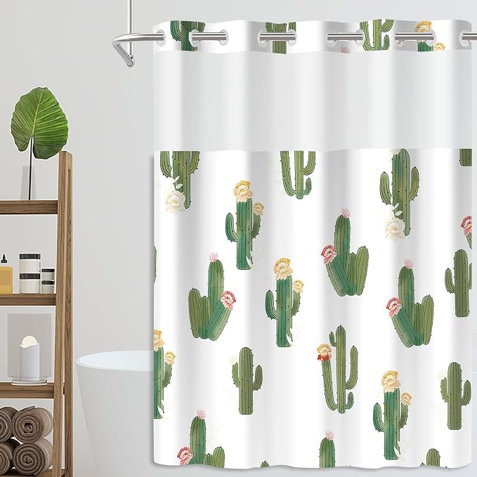 No Hook Shower Curtain Set - Image 7