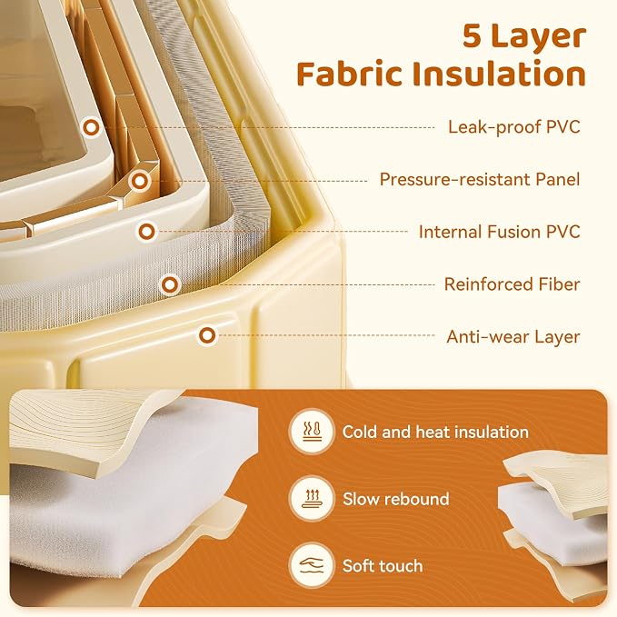 Portable Foldable Bathtub, Freestanding Bathtub No Installation, Bathroom SPA - Image 4