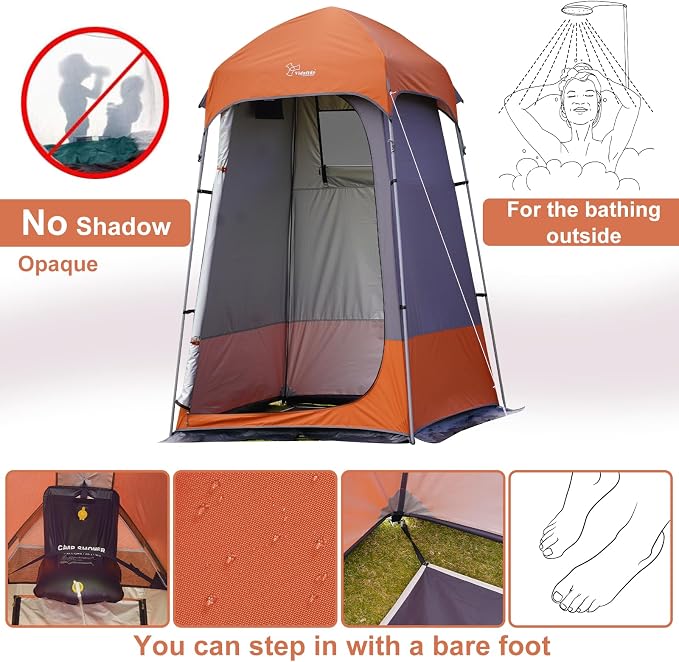 Outdoor Shower Tent Changing Room Privacy Portable Camping Shelters - Image 3