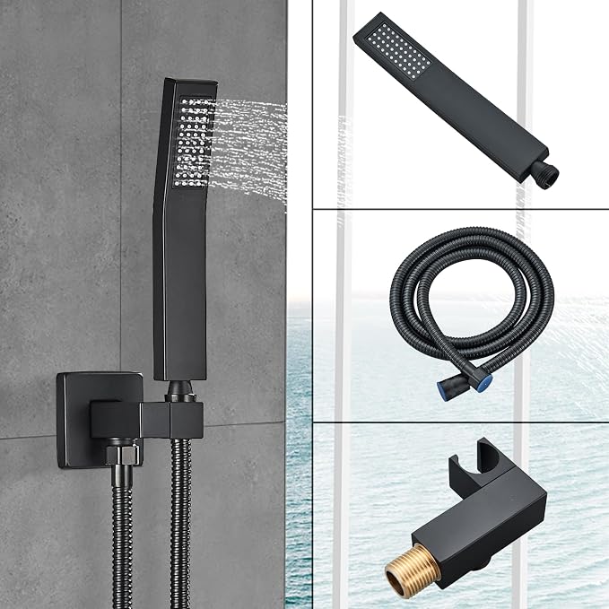 Shower Faucet 10 Inches Matte Black Shower System - Image 5