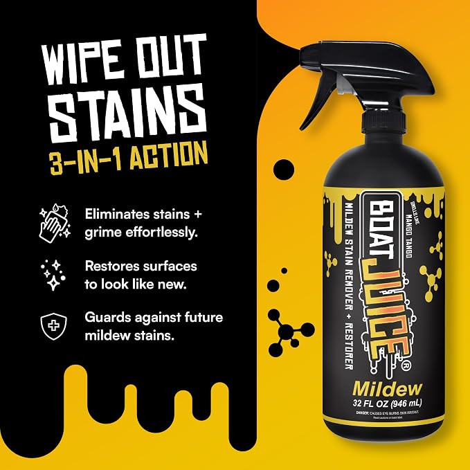 Boat Juice Mildew Stain Remover & Restorer Boat Cleaner | Marine-Grade Boat - Image 2
