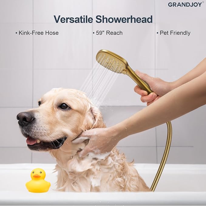 Brushed Gold 10 Inch Rainfall Shower System - Image 4