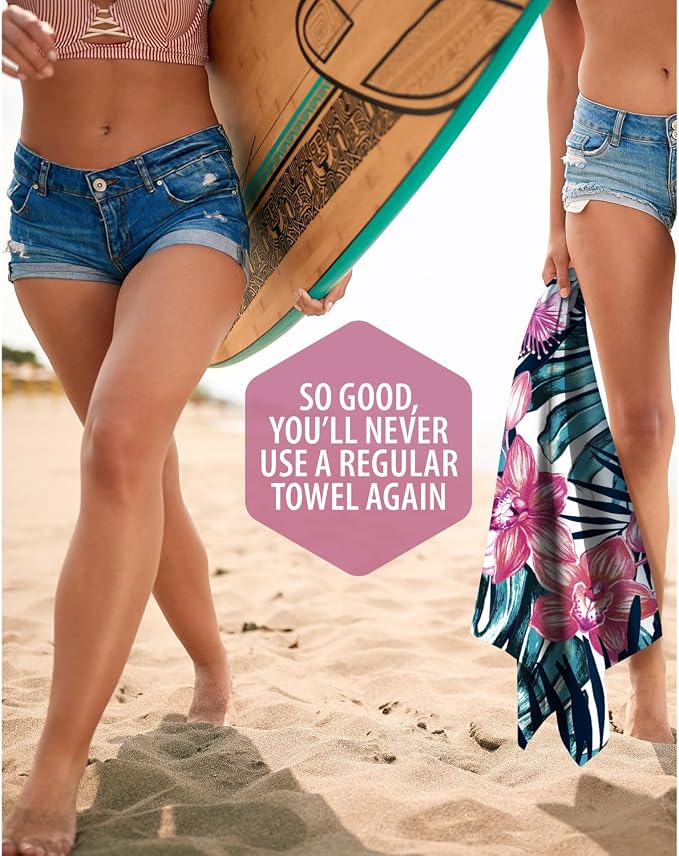 VENTURE 4TH Microfiber Beach Towel: Quick-Dry, Sandproof and Lightweight - Image 8