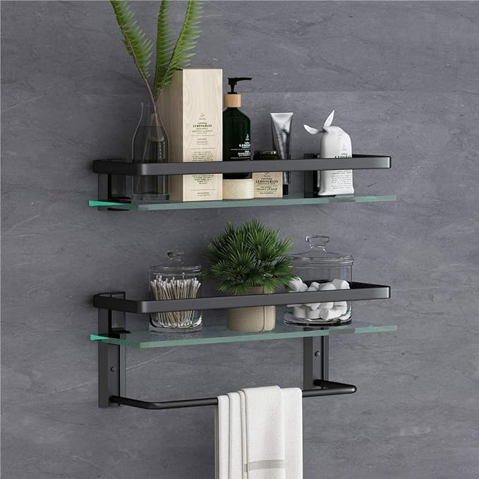 VOLPONE Glass Bathroom Shelf by VOLPONE